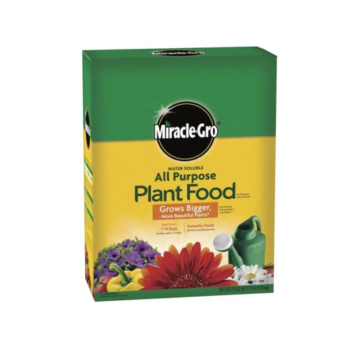 Miracle-Gro Water Soluble All Purpose Plant Food, Fertilizer for Indoor or Outdoor Flowers, Vegetables or Trees, 10 lbs. 10 lb. 1 Pack