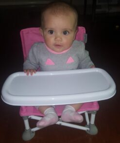 Summer Infant Pop 'N Sit Portable Booster Chair, Floor Seat, Indoor/Outdoor Use, Compact Fold, Pink, 6 Mos - 3 Yrs 40 61ZA3hg8HOL