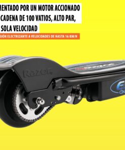 Razor E100 Glow Electric Scooter for Kids Age 8+, LED Light-Up Deck, 8" Air-filled Front Tire, Up to 40 Minutes Continuous Ride Time 19 61ZBJTT4UWL