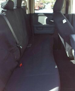 OxGord Car Seat Cover - Poly Cloth Solid Black with Front Low Bucket and 50-50 or 60-40 Rear Split Bench - Universal Fit for Cars, Truck, SUV, Van 39 61ZBQfFmnxL