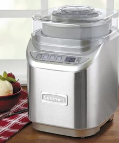 Cuisinart Ice Cream Maker Machine, 2 Quart, Cool Creations Frozen Yogurt, Gelato, Sorbet Maker, LCD Screen and Timer, Stainless Steel, ICE-70P1 Ice Cream Maker with Countdown Timer 23 61ZF7Ofrf1L