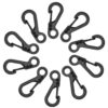 SZHOWORLD 10PCS/LOT Mini SF Spring Backpack Clasps Metal Snap Carabiners EDC Keychain Camping Bottle Paracord Hooks Black 2 61ZFXUYRO4L