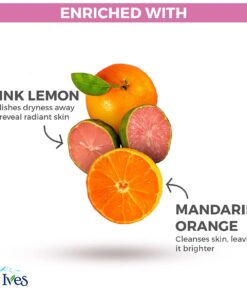 St. Ives Radiant Skin Face Scrub For Dull Skin Pink Lemon and Mandarin Orange Dermatologist-Tested Face Wash Scrub With 100 percent Natural Exfoliants 6 oz Pink Lemon & Mandarin Orange 6 Ounce (Pack of 1) 25 61ZHmnDJ9TS