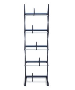 Alternative view of Atlantic Mitsu 5-Tier Portable Media Storage Rack – Protects & Organizes Prized Music, Movie & Video Games Collections, PN 64835195 in Smoke Media Rack