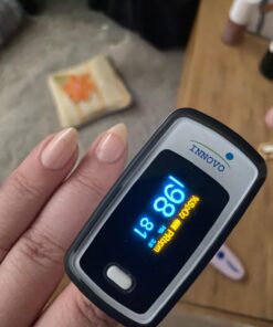 Innovo Deluxe iP900AP Fingertip Pulse Oximeter with Plethysmograph and Perfusion Index (Off-White with Black) 43 61ZKv5xjMML