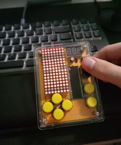 DIY Soldering Project Game Kit Retro Classic Electronic Soldering Kit with 5 Retro Classic Games and Acrylic Case, Idea for STEM High School Family Education Friends by Etoput Yellow 39 61ZMOdNzuL