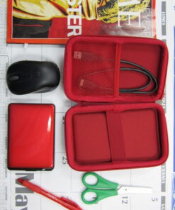 Drive Logic DL-64-RED Portable EVA Hard Drive Carrying Case Pouch, Red 30 61ZN1oPZ8nL