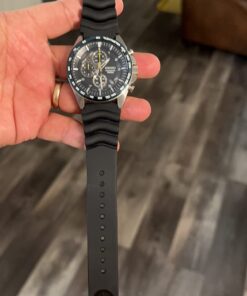 Seiko Original Rubber Curved Line Watch Band 22mm Divers Model and Genuine Seiko Spring Bars 45 61ZOBS0SqvL