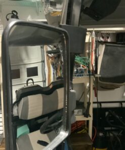 10L0L Golf Cart Mirror, No-drilling Side Rear View Mirror Fits EZGO Club Car Yamaha Golf Cart and Others Drilling Required Black 55 61ZQ2 YiDuL