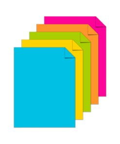 NEENAH PAPER 99608 Color Paper --Inch Bright-Inch Assortment 8 1/2 x 11 5 Colors 24lb 500 Sheets 23 61ZS8 WB1 L