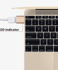 nonda USB C to USB Adapter,USB-C to USB 3.0 Adapter,USB Type-C to USB,Thunderbolt 3 to USB Female Adapter OTG for MacBook Pro 2016,MacBook Air 2018,MacBook 12 inch,and More Type-C devices(Gold) Gold 1 Pack 26 61ZUfI1POML