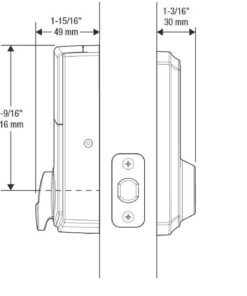 Alternative view of Kwikset 99160-002 SmartCode 916 Touchscreen Electronic Deadbolt Featuring SmartKey, Works with Alexa via SmartThings or Wink, Satin Nickel Z-Wave