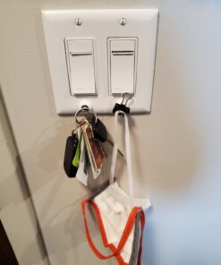 KeySmart KeyCatch - A Modern Magnetic Key Rack - Easy Installation Key Holder - Screws Into Lightswitch Panel - Strong Magnet (6-Pack) 37 61ZVHcfgNiL