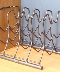 Deco Brothers Pan Organizer Rack for Kitchen Cabinet and Counter, Bronze 30 61ZWh4T1moL