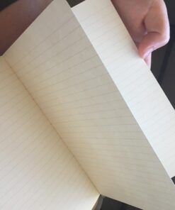 Lemome Thick Classic Notebook with Pen Loop A5 College Ruled Hardcover Writing Notebook with Pocket + Page Dividers Gifts, Banded, Large, 180 Pages, 8.4 x 5.7 in green 48 61ZhGl9A50L