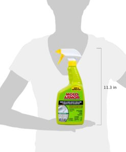 MOLD ARMOR Mold and Mildew Killer + Quick Stain Remover, 32 oz., Trigger Spray Bottle, Eliminates 99.9% of Household Bacteria and Viruses, Ideal Bathroom Mold and Mildew Remover 32 61ZhwF3ZmRL