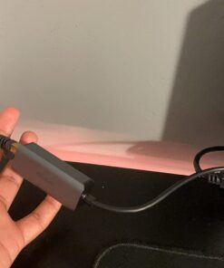 USB C to Ethernet Adapter, ABLEWE Type-C to RJ45 Gigabit Ethernet Adapter, Thunderbolt 3 to RJ45 LAN Network Adapter Compatible for MacBook Pro 2017 and More, MacBook Air, Dell XPS, iPad Pro (Grey) Grey 29 61ZjyDgj2BL