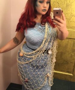 Whitelotous Decorative Natural Fishing Net Seaside Wall Beach Party Sea Shell Fishnet Decor 34 61ZkFha6FoL