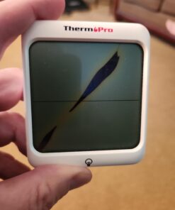 ThermoPro TP63B Indoor Outdoor Thermometer Wireless Hygrometer, 500FT Inside Outside Thermometer, Remote Temperature Monitor with Cold-Resistant Sensor, Outdoor Thermometers for Patio Home Greenhouse 33 61ZkceOGe7L