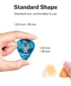 Donner Celluloid Guitar Picks 16 Pack with Tin Box includes Thin, Medium, Heavy & Extra Heavy Picks, for Acoustic Guitar Electric Guitar Ukulele 16 Pcs Picks Dazzle pattern 30 61ZkpVzKNJL 2