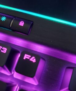 Corsair K95 RGB Platinum Mechanical Gaming Keyboard - 6x Programmable Macro Keys - USB Passthrough & Media Controls - Fastest Cherry MX Speed - RGB LED Backlit - Black Finish 51 61ZkqfmTWNL 1