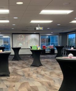 Tina's 32x43 Inch Highboy Spandex Cocktail Table Covers Black, Cocktail Table Spandex Covers, Fitted Stretch Cocktail Table Tablecloth for Round Tables 1 16 61ZmGvrrkcL