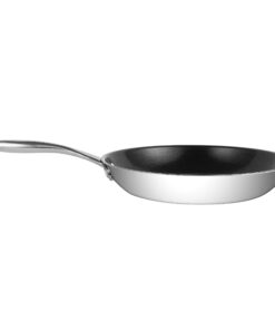 10" (26 cm) Stainless Steel Pan by Ozeri with ETERNA, a 100% PFOA and APEO-Free Non-Stick Coating 10" Black Interior 17 61Zms38WXeL