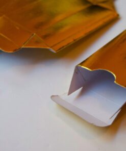 Super Z Outlet Western Casino Pirate Foil Gold Bar Treasure Boxes Party Supplies for Birthday Favors Decoration, Candy, Goodie Bags, Treats, Children Toys Gifts, Arts & Crafts (12 Pack) 16 61Zn6iuyVL