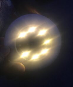 Biling Solar Ground Lights, Solar Disk Lights (8 LEDs /4 Pack) Outdoor Waterproof Solar Garden Lights for Pathway Outdoor in-Ground Lawn Yard Deck Patio Walkway - Warm White 34 61ZnQMVyL