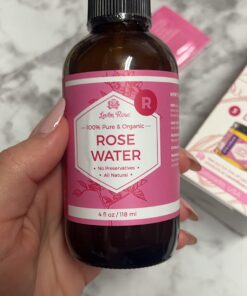 Rose Water Spray for Face by Leven Rose - Pure Natural Moroccan Rosewater Hydrosol Face Spray - Rose Water for Hair 4 oz 48 61ZosE4biSL
