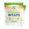 NUCO DUO Certified Organic, SHELF STABLE, All Natural, Paleo, Gluten Free, Vegan Non-GMO, Kosher Raw Veggie NUCO Coconut Wraps. NO Salt Added Low Carb and Yeast Free 10 Count Various Quantities Original 2.47 Ounce (Pack of 2) 29 61ZriK0fdgL