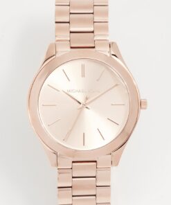 Alternative view of Michael Kors Slim Runway Women's Watch, Stainless Steel Bracelet Watch for Women Rose Gold Tone