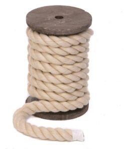 Ravenox Natural Twisted Cotton Rope | Made in The USA | Strong Triple-Strand Cordage for Sports, Décor, Pet Toys, Crafts, Macramé & Indoor Outdoor Use| by The Foot & Diameter (Multiple Color) Tan 1/4 Inch x 600 Feet 12 61ZsghE mDL 1