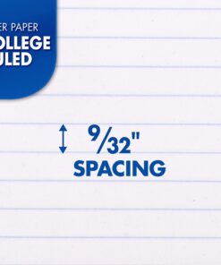Mead Loose Leaf Paper, Notebook Paper, College Ruled Filler Paper, Standard, 8.5 x 11, 200 Sheets (17208), White Pack of 1 12 61Zt3fQaXoL