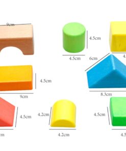 Lewo Large Wooden Blocks Construction Building Toys Set Stacking Bricks Board Games 32 Pieces 32 61Zt4NJrjrL