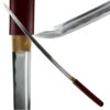 MAKOTO Handmade Sharp Samurai Shirasaya Sword Rosewood Burgundy Red Scabbard Saya 14 61ZtL065lDL