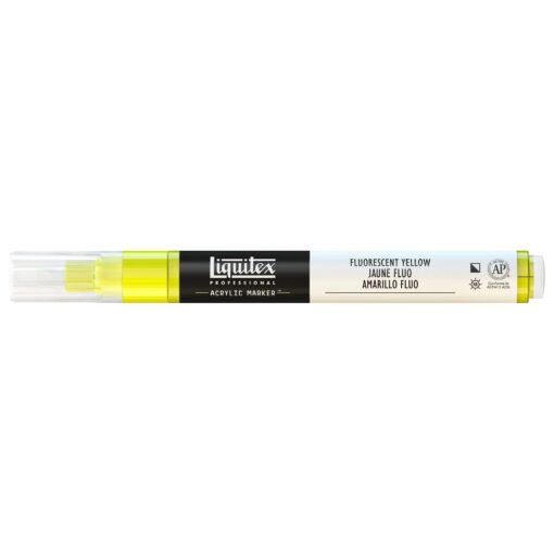 Liquitex Professional Fine Paint Marker, 8mm, Fluorescent Yellow