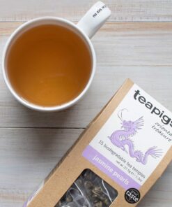 teapigs Jasmine Pearls Green Tea Bags, 50 Count, Rolled Pearls of Green Tea & Whole Jasmine Flowers, Biodegradable Tea Bag 50 Count (Pack of 1) 9 61Zu2urNHSL