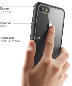 SUPCASE Unicorn Beetle Style Case for iPhone SE 3 (2022), iPhone SE 2020, iPhone 7, iPhone 8, Premium Hybrid Protective Clear Case (Black) Black 38 61ZuSrnGMQL