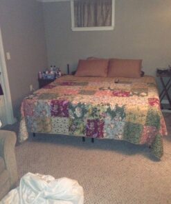 Greenland Home Antique Chic Authentic Patchwork Cotton Quilt Set, Multicolor, 3-Piece King/Cal King King/California King (3 Piece) 29 61ZvWPUUwJL