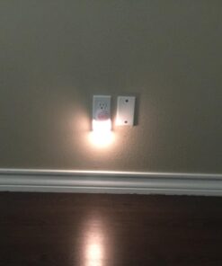 Amerelle Motion Sensor Night Light - LED Plug In Night Light With Sensor That Lights Up When It Auto Detects Motion - Wide 100 Degree Detection Zone - Ideal for Bathroom & Nursery - (73092CC) 1 39 61Zx14a2 OL