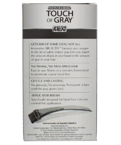 JUST FOR MEN Touch of Gray Mustache & Beard Hair Treatment, Dark Brown & Black 1 ea (Pack of 2) 7 61ZxhCcL6IS