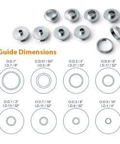 POWERTEC 10Pcs Solid Router Template Bushing Guides Sets 5/16 to 1 Inch with Molded Carrying Case. Fits All Porter Cable Style Router Sub Bases. Perfect for Precision Woodworking (71051) Guide Bushing Set 23 61Zz8vMfrhL