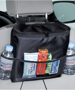 KAFEEK Car Seat Organizer/Auto Seat Back Organizer/Multi-Pocket Travel Insulated Drinks Holder Cooler/Storage Bag Cool Wrap Bottle Bag with Mesh Pockets(Heat-Preservation) 1-Pack 23 61a 30vrC6L