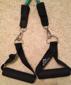 Black Mountain Products Resistance Band Set with Door Anchor, Ankle Strap, Exercise Chart, and Carrying Case 53 61a0kBJaStL