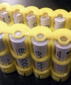 Storacell by Powerpax Slimline AA Battery Storage Container - Holds 4 Batteries, Yellow 9 61a1DJnL8fL