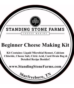 Alternative view of Standing Stone Farms Basic Beginner Cheese Making Kit - Mozzarella, Burrata, Burricota, Chevre, Ricotta, Mascarpone & Butter!