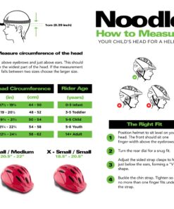 Alternative view of Joovy Noodle Bike Helmet for Toddlers and Kids Aged 1-9 with Adjustable-Fit Sizing Dial, Sun Visor, Pinch Guard on Chin Strap, and 14 Vents to Keep Little Ones Cool (Small, Red) Small
