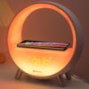 Dekala 【Upgraded】 Arches Gradual Sunrise Alarm Clock with Wireless Charging Bluetooth Speaker White Noise Sleep Sound Machine with Night Light for Adults Touch/App/Button Control Work with Alexa With Wireless Charger & App UPGRADED 48 61a4OWcxrrL