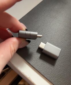 Syntech USB C to USB Adapter Pack of 2,USB C to USB3.0 Female Adapter Compatible with iPhone 15 MacBook Pro Air, other Type C or Thunderbolt Devices Space Grey 27 61a6bYA2UPL